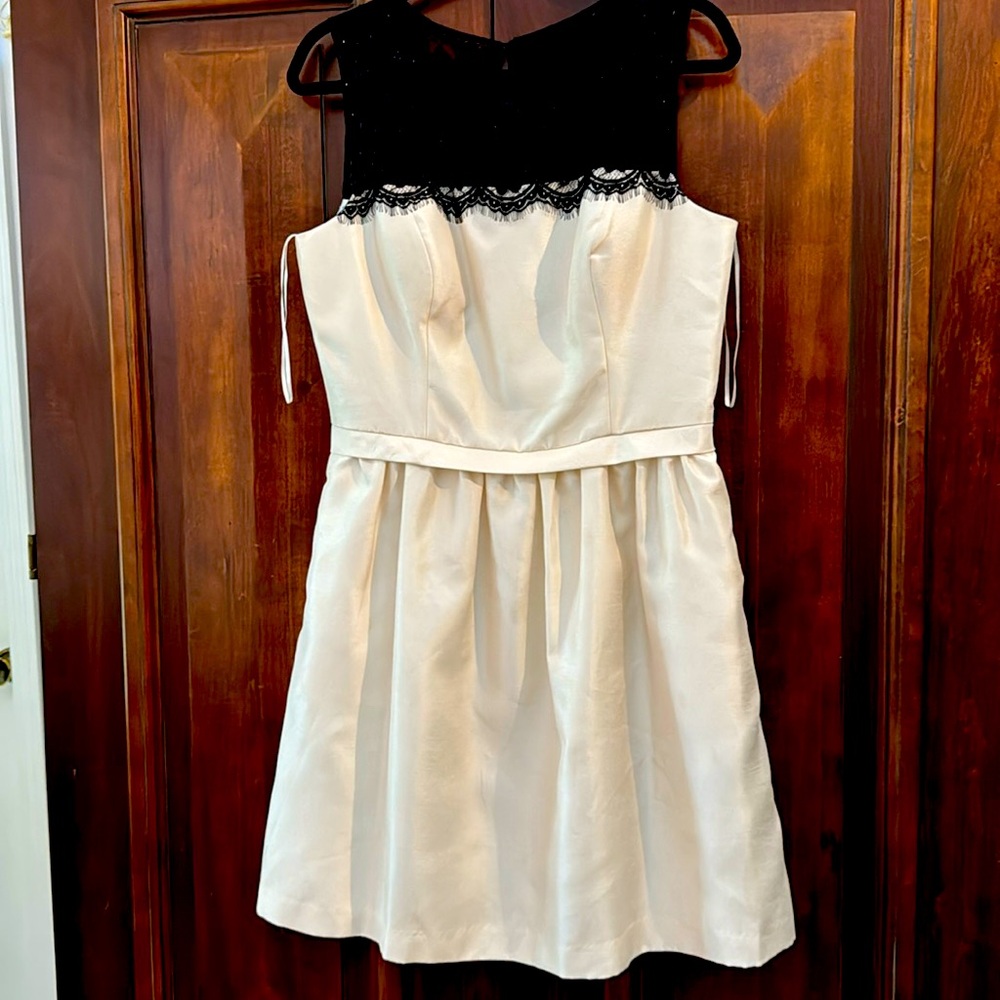 Signature Black and Cream Mini Dress NWT